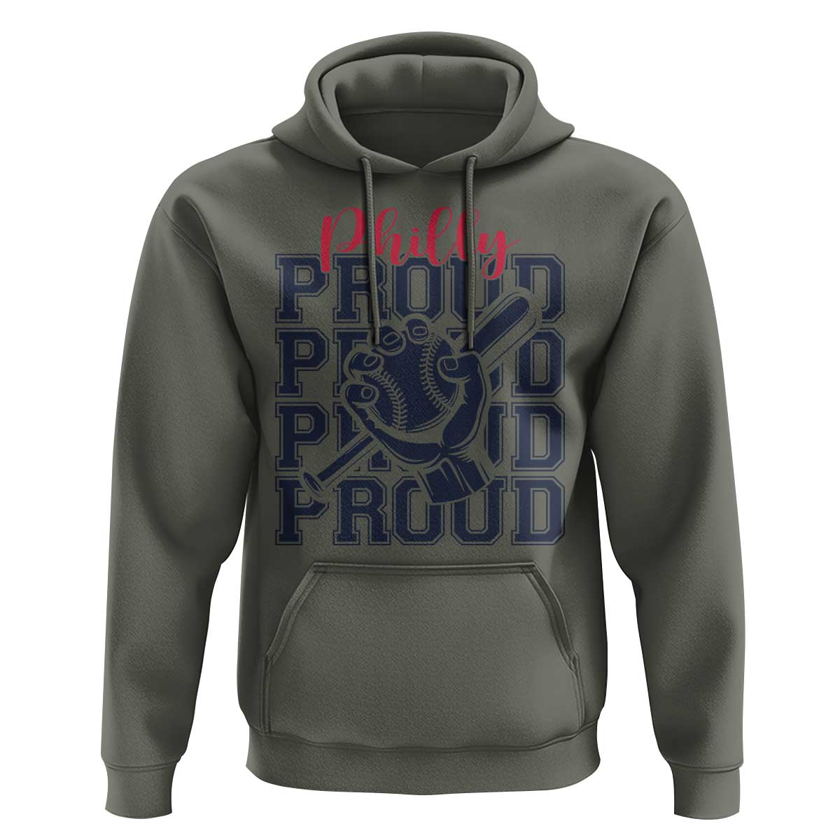 Baseball Lover Hoodie Philly Baseball Spirit Proud Fan Sport Humor Gift - Wonder Print Shop