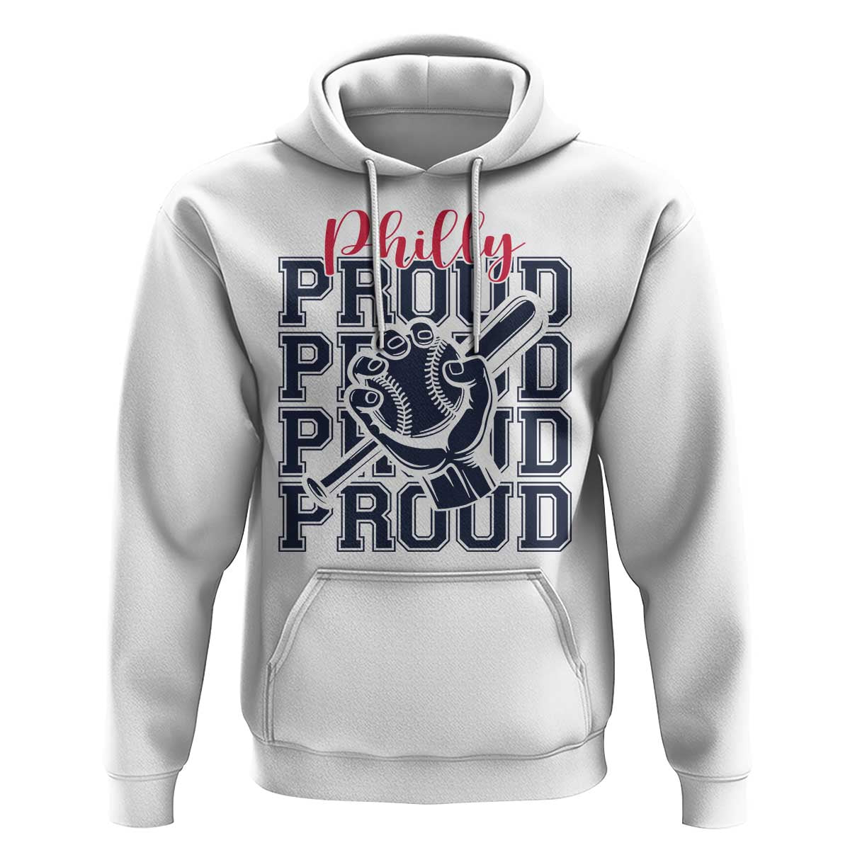 Baseball Lover Hoodie Philly Baseball Spirit Proud Fan Sport Humor Gift - Wonder Print Shop