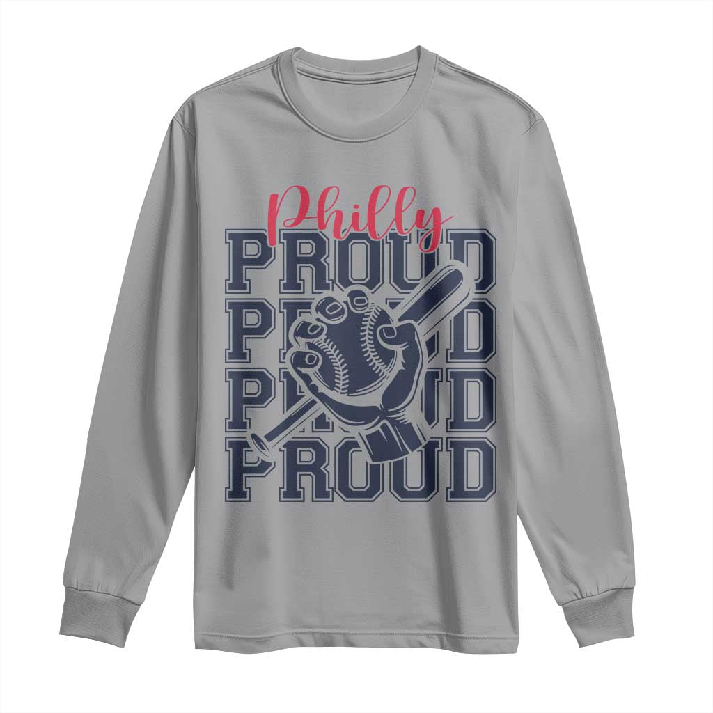 Baseball Lover Long Sleeve Shirt Philly Baseball Spirit Proud Fan Sport Humor Gift - Wonder Print Shop