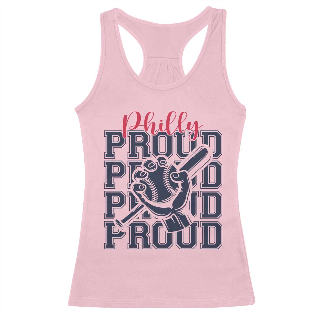 Baseball Lover Racerback Tank Top Philly Baseball Spirit Proud Fan Sport Humor Gift - Wonder Print Shop