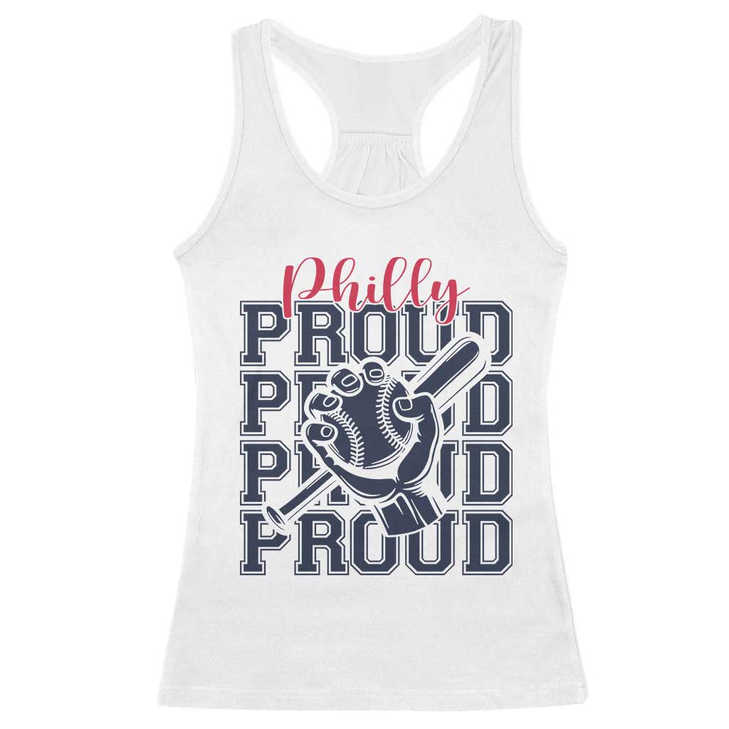 Baseball Lover Racerback Tank Top Philly Baseball Spirit Proud Fan Sport Humor Gift - Wonder Print Shop