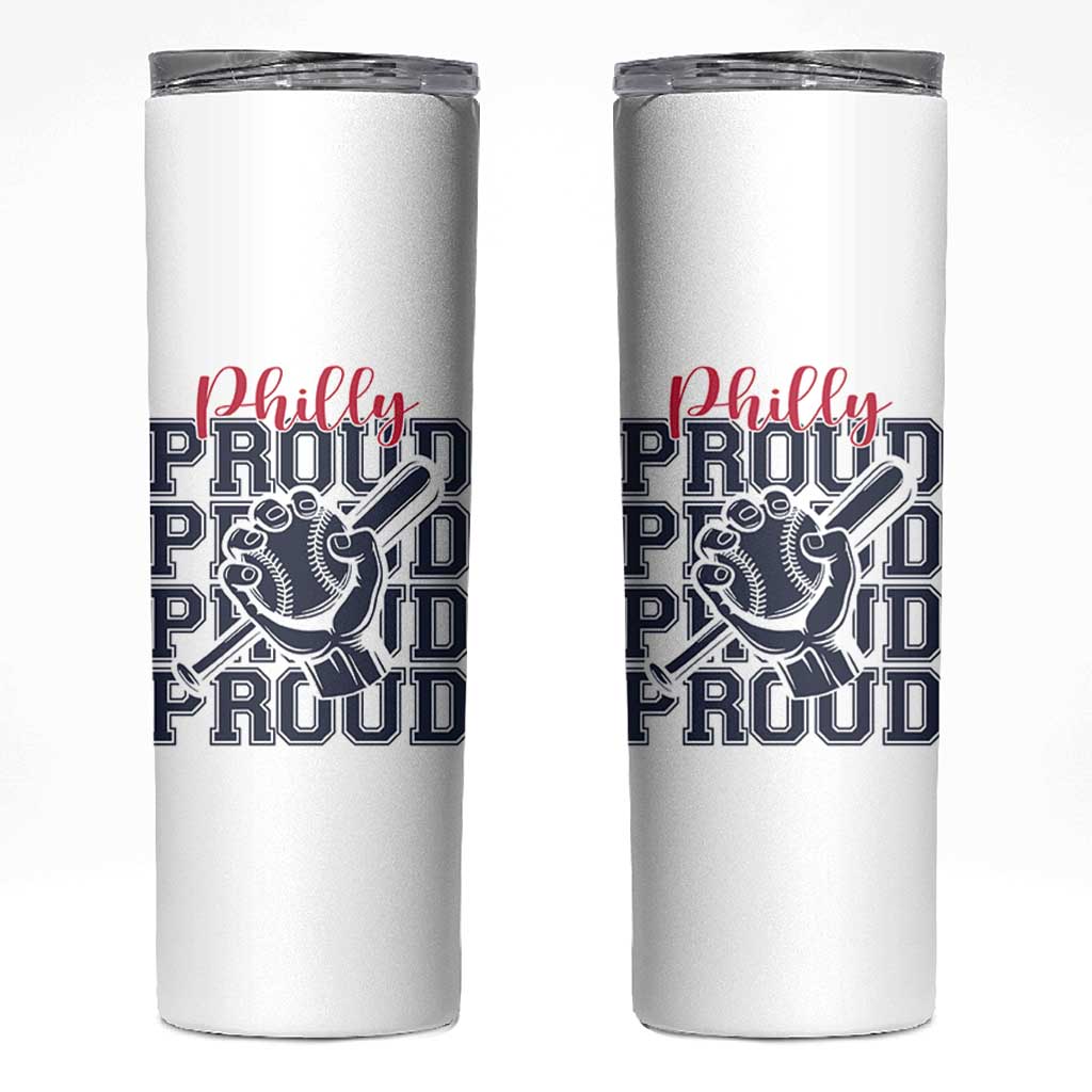 Baseball Lover Skinny Tumbler Philly Baseball Spirit Proud Fan Sport Humor Gift