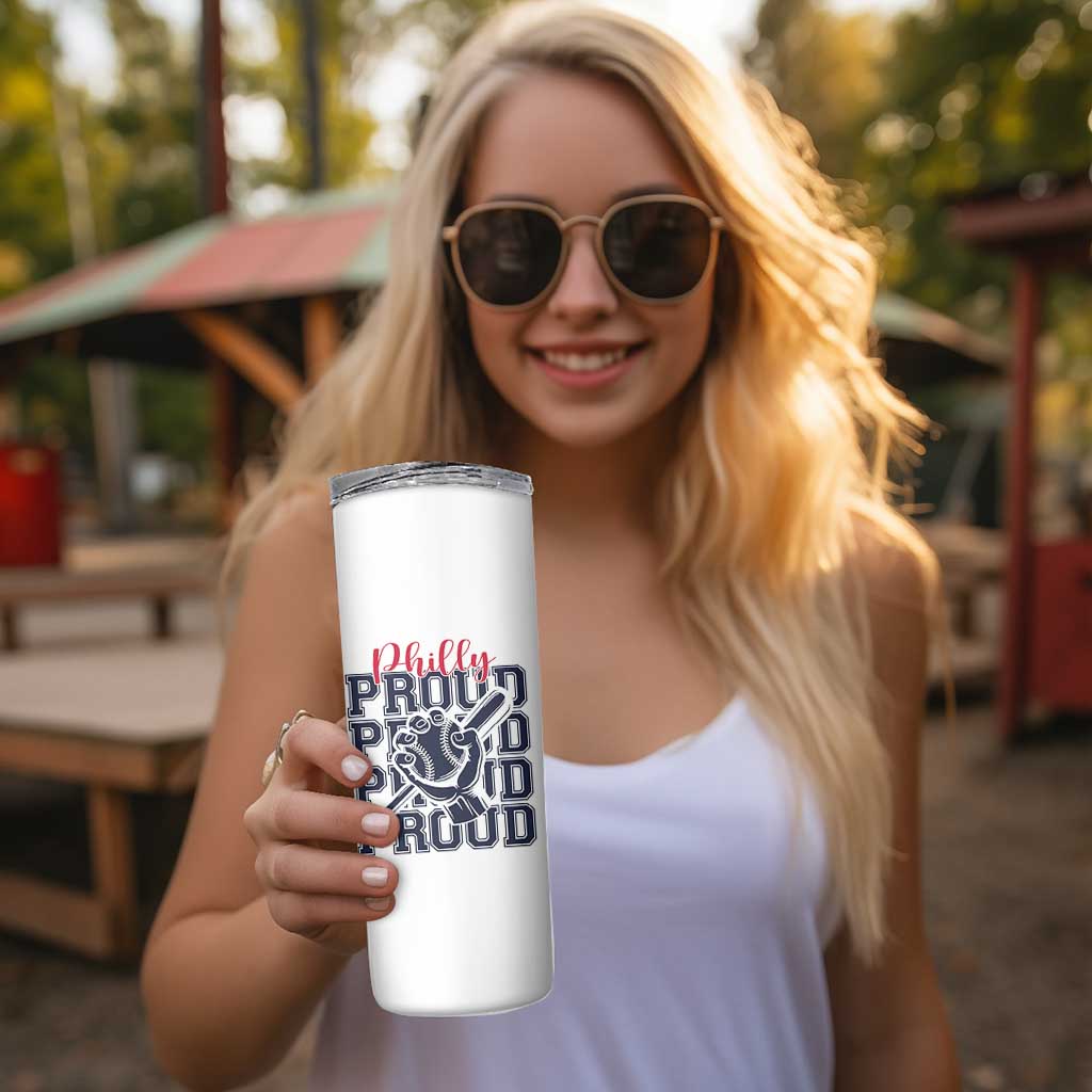 Baseball Lover Skinny Tumbler Philly Baseball Spirit Proud Fan Sport Humor Gift