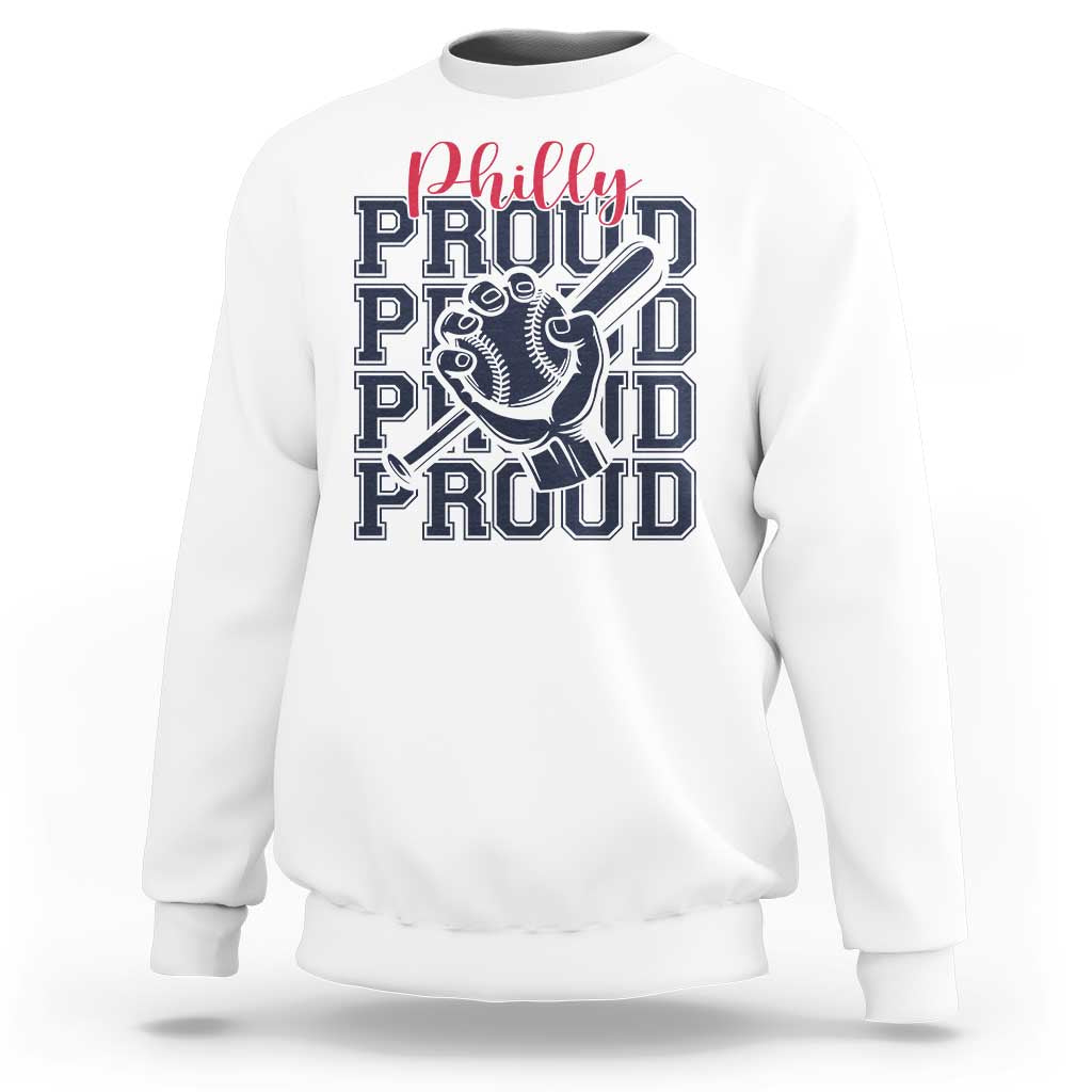 Baseball Lover Sweatshirt Philly Baseball Spirit Proud Fan Sport Humor Gift - Wonder Print Shop