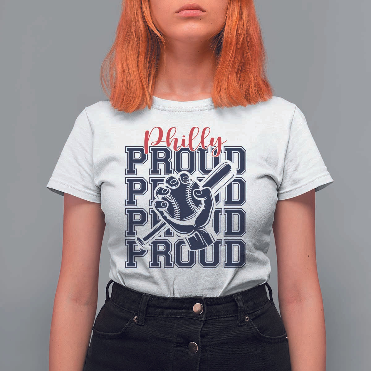 Baseball Lover T Shirt For Women Philly Baseball Spirit Proud Fan Sport Humor Gift - Wonder Print Shop