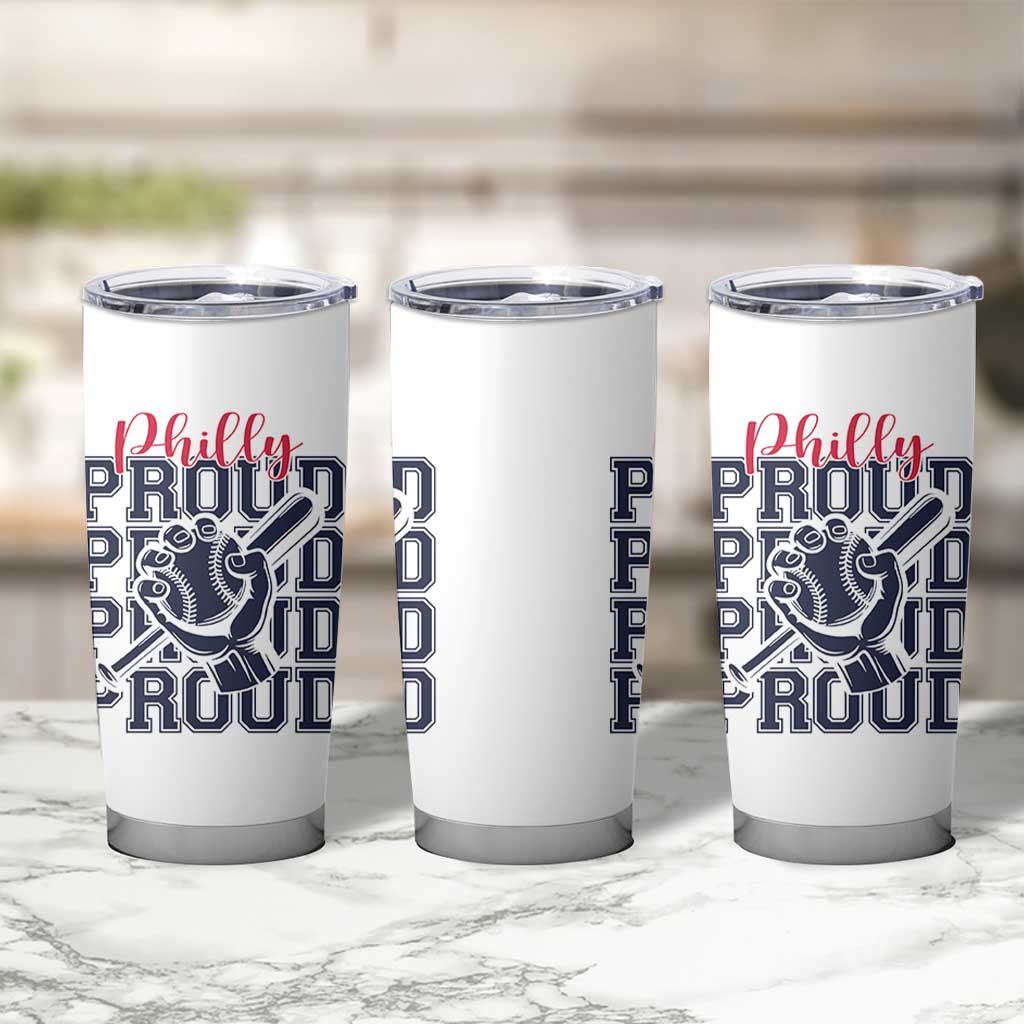 Baseball Lover Tumbler Cup Philly Baseball Spirit Proud Fan Sport Humor Gift