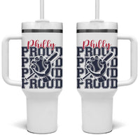 Baseball Lover Tumbler With Handle Philly Baseball Spirit Proud Fan Sport Humor Gift