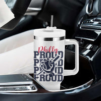 Baseball Lover Tumbler With Handle Philly Baseball Spirit Proud Fan Sport Humor Gift