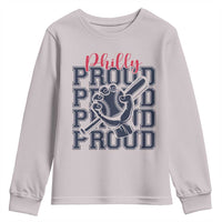 Baseball Lover Youth Sweatshirt Philly Baseball Spirit Proud Fan Sport Humor Gift - Wonder Print Shop