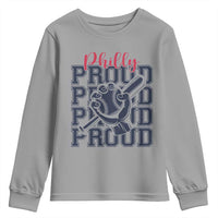 Baseball Lover Youth Sweatshirt Philly Baseball Spirit Proud Fan Sport Humor Gift - Wonder Print Shop