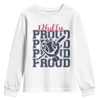 Baseball Lover Youth Sweatshirt Philly Baseball Spirit Proud Fan Sport Humor Gift - Wonder Print Shop