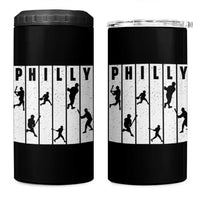 Baseball Lover 4 in 1 Can Cooler Tumbler Philly Retro Spirit Proud Fan Sport Lover Gift