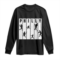 Baseball Lover Long Sleeve Shirt Philly Retro Spirit Proud Fan Sport Lover Gift - Wonder Print Shop