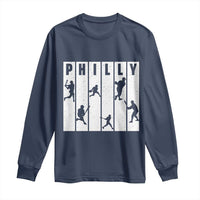 Baseball Lover Long Sleeve Shirt Philly Retro Spirit Proud Fan Sport Lover Gift - Wonder Print Shop