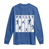 Baseball Lover Long Sleeve Shirt Philly Retro Spirit Proud Fan Sport Lover Gift - Wonder Print Shop