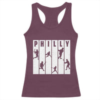 Baseball Lover Racerback Tank Top Philly Retro Spirit Proud Fan Sport Lover Gift - Wonder Print Shop