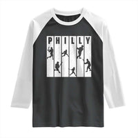 Baseball Lover Raglan Shirt Philly Retro Spirit Proud Fan Sport Lover Gift - Wonder Print Shop