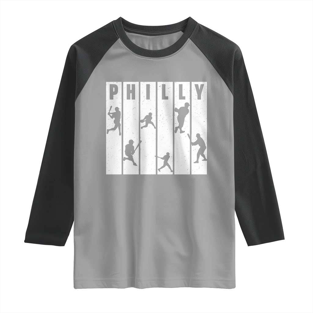 Baseball Lover Raglan Shirt Philly Retro Spirit Proud Fan Sport Lover Gift - Wonder Print Shop