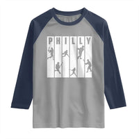 Baseball Lover Raglan Shirt Philly Retro Spirit Proud Fan Sport Lover Gift - Wonder Print Shop