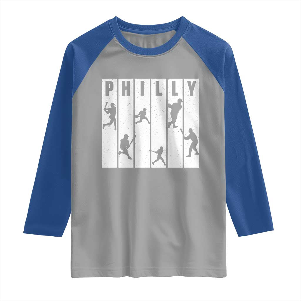 Baseball Lover Raglan Shirt Philly Retro Spirit Proud Fan Sport Lover Gift - Wonder Print Shop