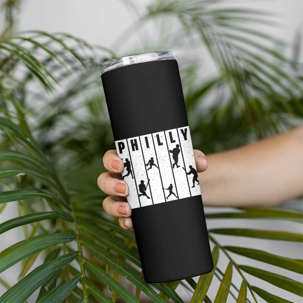 Baseball Lover Skinny Tumbler Philly Retro Spirit Proud Fan Sport Lover Gift