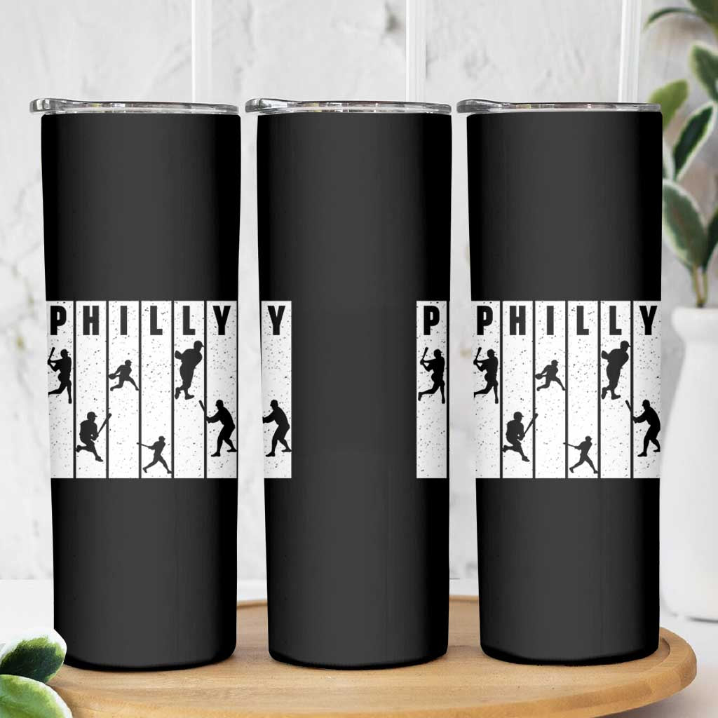 Baseball Lover Skinny Tumbler Philly Retro Spirit Proud Fan Sport Lover Gift