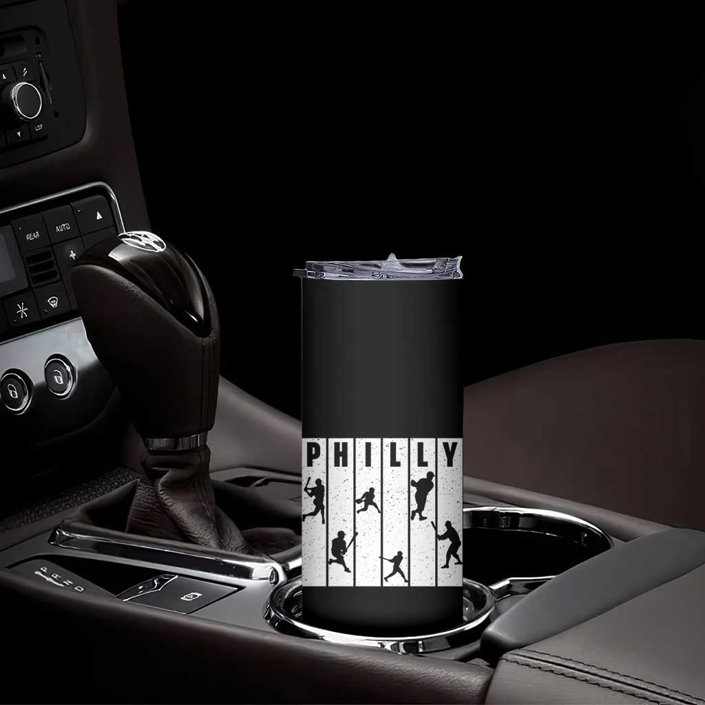 Baseball Lover Skinny Tumbler Philly Retro Spirit Proud Fan Sport Lover Gift