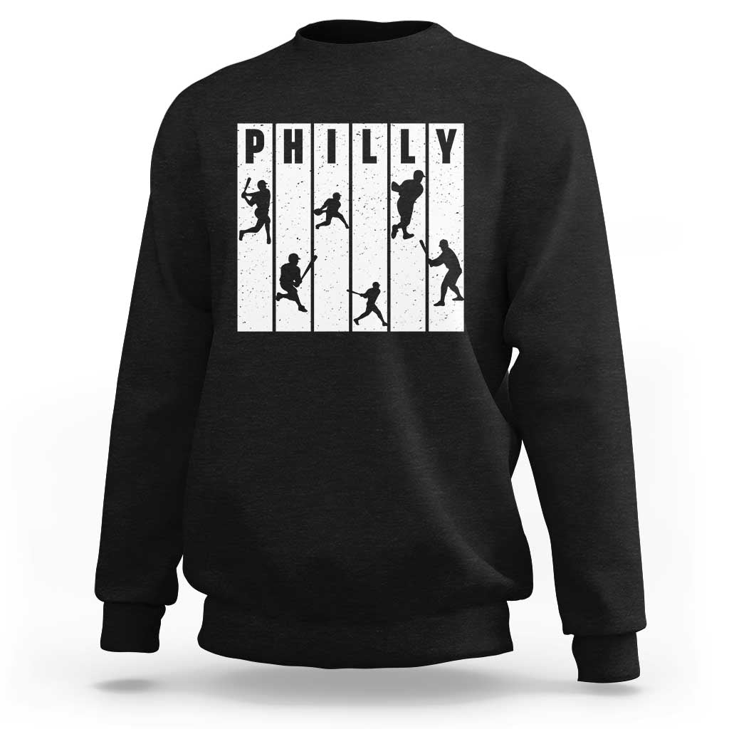 Baseball Lover Sweatshirt Philly Retro Spirit Proud Fan Sport Lover Gift - Wonder Print Shop