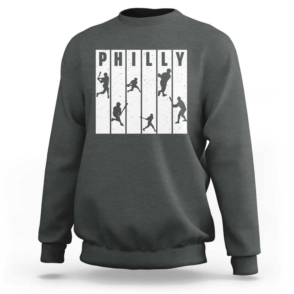 Baseball Lover Sweatshirt Philly Retro Spirit Proud Fan Sport Lover Gift - Wonder Print Shop