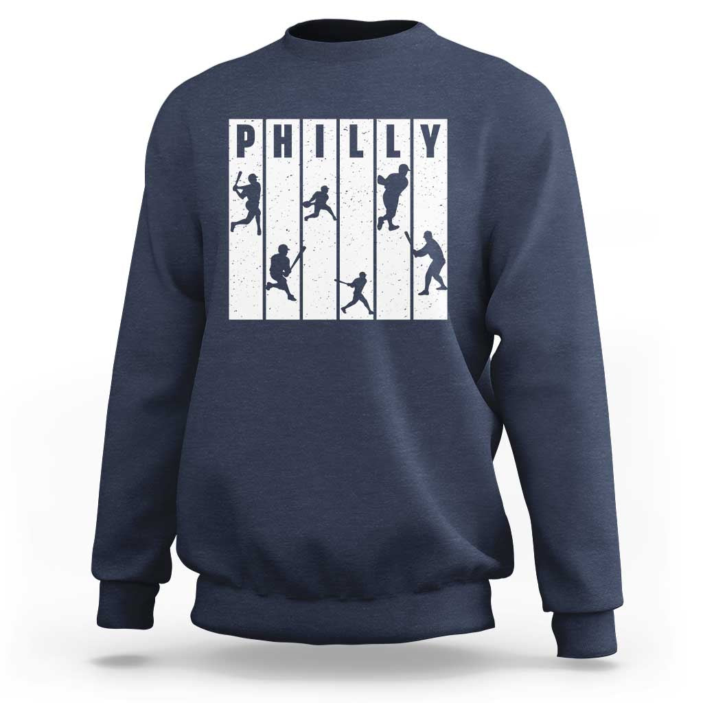 Baseball Lover Sweatshirt Philly Retro Spirit Proud Fan Sport Lover Gift - Wonder Print Shop