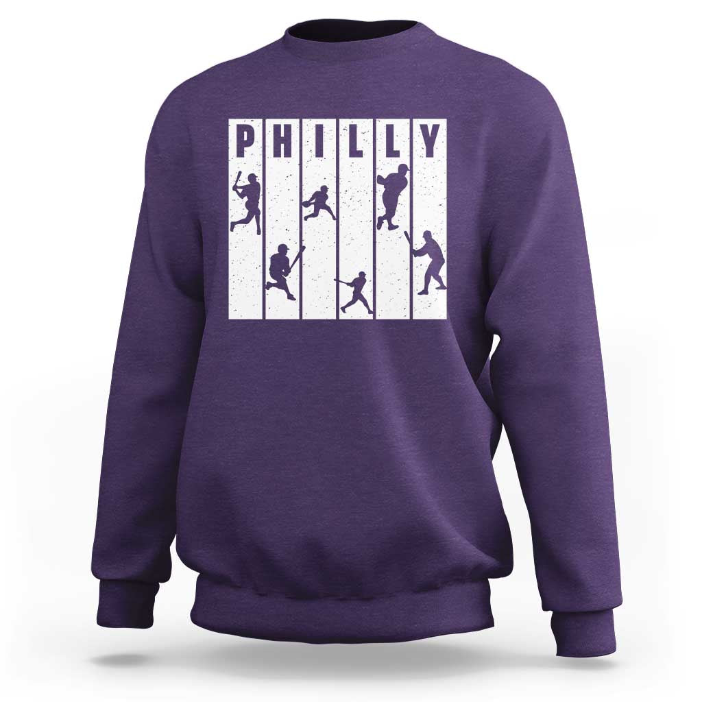 Baseball Lover Sweatshirt Philly Retro Spirit Proud Fan Sport Lover Gift - Wonder Print Shop