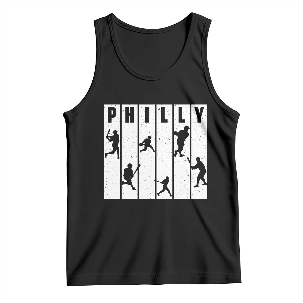 Baseball Lover Tank Top Philly Retro Spirit Proud Fan Sport Lover Gift - Wonder Print Shop