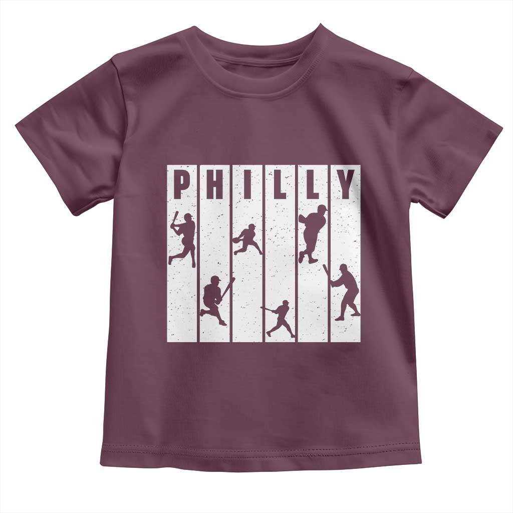 Baseball Lover Toddler T Shirt Philly Retro Spirit Proud Fan Sport Lover Gift - Wonder Print Shop