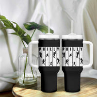 Baseball Lover Tumbler With Handle Philly Retro Spirit Proud Fan Sport Lover Gift