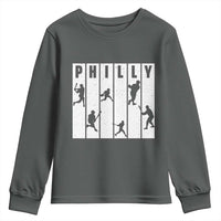Baseball Lover Youth Sweatshirt Philly Retro Spirit Proud Fan Sport Lover Gift - Wonder Print Shop