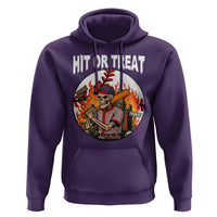 Funny Halloween Baseball Hoodie Hit Or Treat Skeleton Player - Wonder Print Shop