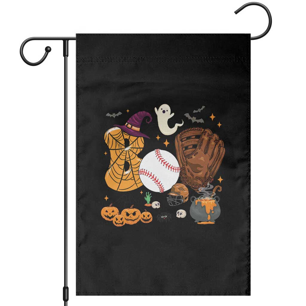 Halloween Baseball Garden Flag Funny Boo Player Gift For Catcher - Wonder Print Shop