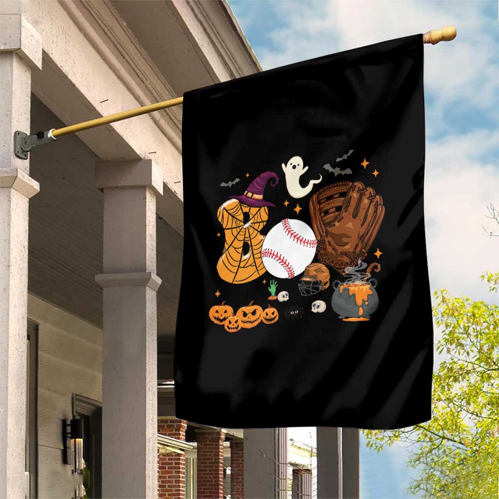 Halloween Baseball Garden Flag Funny Boo Player Gift For Catcher - Wonder Print Shop