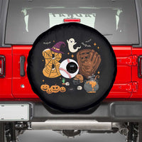 Halloween Baseball Spare Tire Cover Funny Boo Player Gift For Catcher - Wonder Print Shop