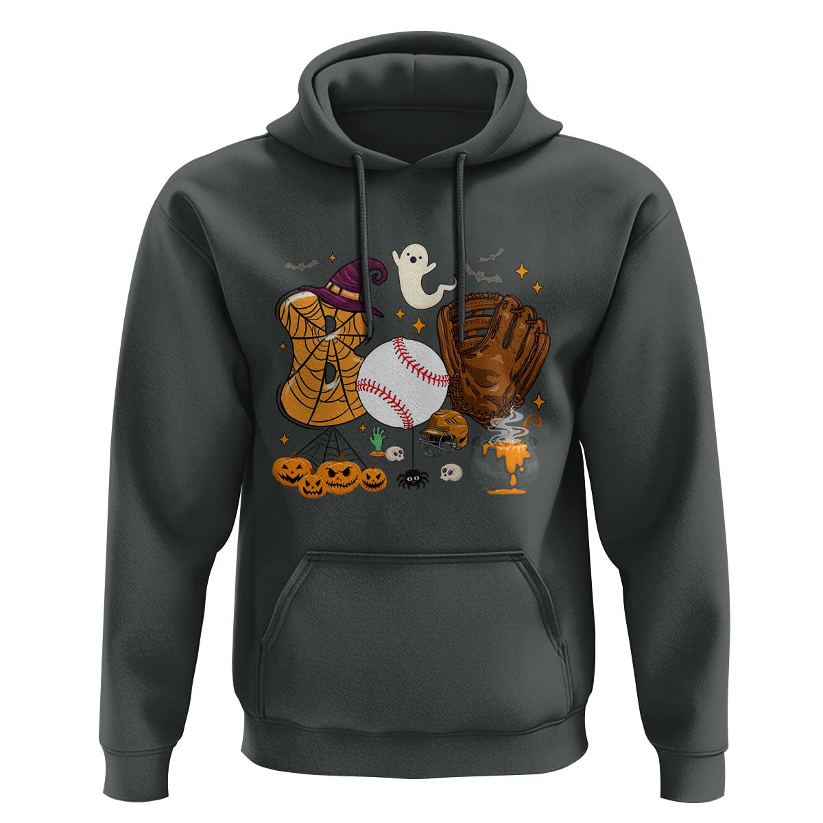 Halloween Baseball Hoodie Funny Boo Player Gift For Catcher - Wonder Print Shop