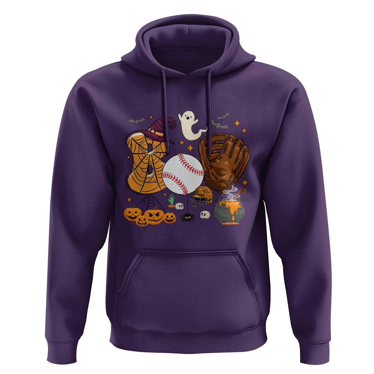 Halloween Baseball Hoodie Funny Boo Player Gift For Catcher - Wonder Print Shop