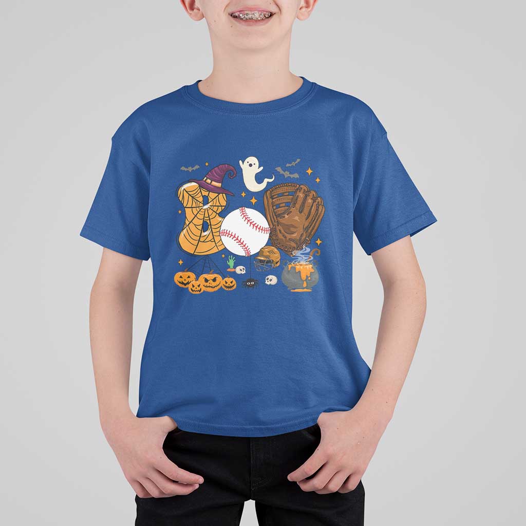 Halloween Baseball T Shirt For Kid Funny Boo Player Gift For Catcher - Wonder Print Shop