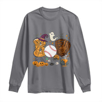 Halloween Baseball Long Sleeve Shirt Funny Boo Player Gift For Catcher - Wonder Print Shop