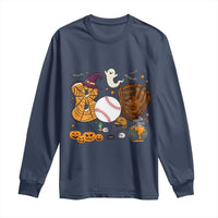 Halloween Baseball Long Sleeve Shirt Funny Boo Player Gift For Catcher - Wonder Print Shop