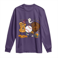 Halloween Baseball Long Sleeve Shirt Funny Boo Player Gift For Catcher - Wonder Print Shop