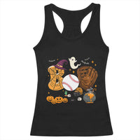 Halloween Baseball Racerback Tank Top Funny Boo Player Gift For Catcher - Wonder Print Shop