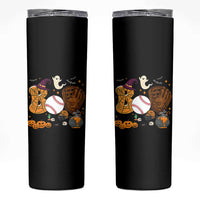 Halloween Baseball Skinny Tumbler Funny Boo Player Gift For Catcher