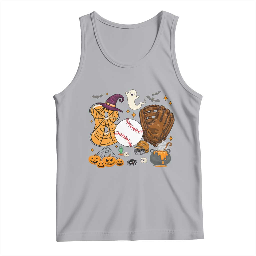 Halloween Baseball Tank Top Funny Boo Player Gift For Catcher - Wonder Print Shop