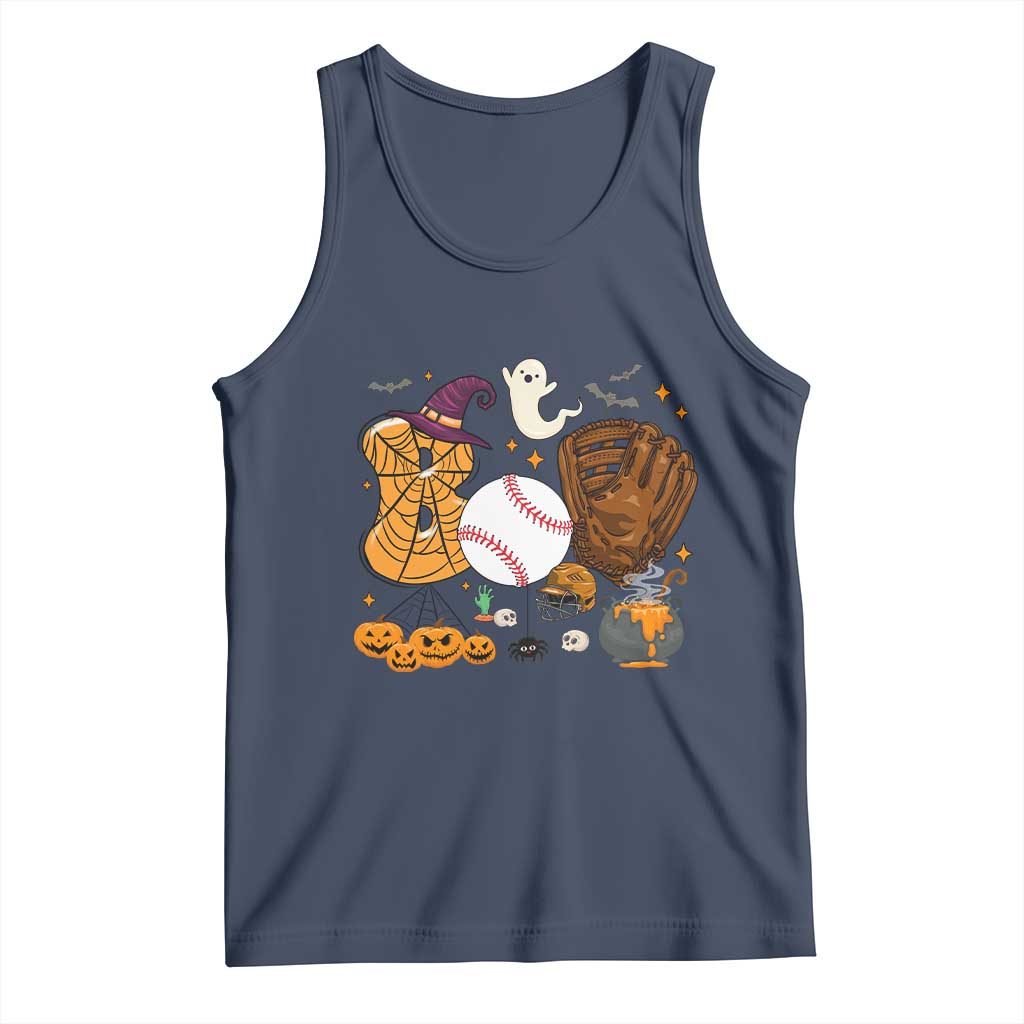 Halloween Baseball Tank Top Funny Boo Player Gift For Catcher - Wonder Print Shop