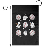 Halloween Baseball Garden Flag Cute Ghost Playing Ball Gift - Wonder Print Shop